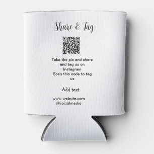 Freigabe und Tag für Instagram Scan QR Add-Website Dosenkühler