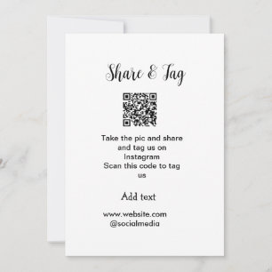 Freigabe und Tag für Instagram Scan QR Add-Website Feiertagskarte