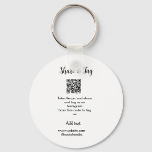 Freigabe und Tag für Instagram Scan QR Add-Website Schlüsselanhänger