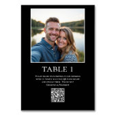 Freigabe von Fotos QR-Code Tischnummer (Vorderseite)