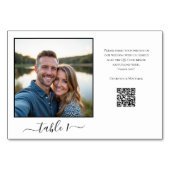 Freigabe von Fotos QR-Code Tischnummer (Rückseite)