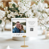 Freigabe von Fotos QR-Code Tischnummer