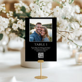 Freigabe von Fotos QR-Code Tischnummer