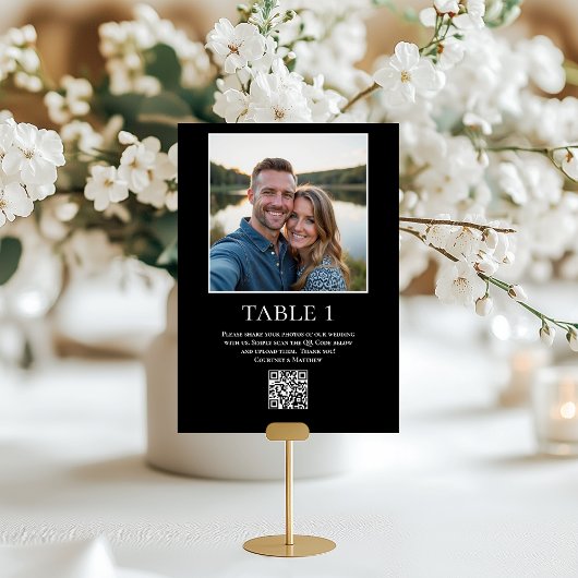 Freigabe von Fotos QR-Code Tischnummer