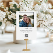 Freigabe von Fotos QR-Code Tischnummer