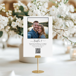 Freigabe von Fotos QR-Code Tischnummer