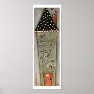 Freigabe von Zuhause - Drucken Poster