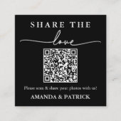 Freigeben der Liebe benutzerdefinierte QR-Code-Hoc Telefonnummerkarte (Vorderseite)