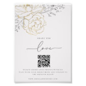 Freigeben der Liebe Elegant Wedding Foto Share QR (Vorne)