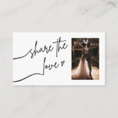 Freigeben der Liebe QR Code-Umschließungskarte Begleitkarte (Rückseite)