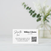 Freigeben der Liebe QR Code-Umschließungskarte Begleitkarte (Stehend Vorderseite)