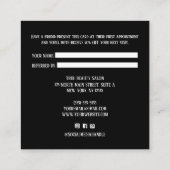 Freigeben der Liebe Simple Minimal Hearts Script-R Empfehlungskarte (Rückseite)