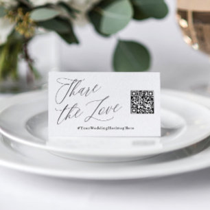 Freigeben der Liebe Wedding Hashtag QR Code Zent C