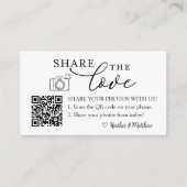 Freigeben des Liebe Foto Album QR-Codes Begleitkarte (Vorderseite)