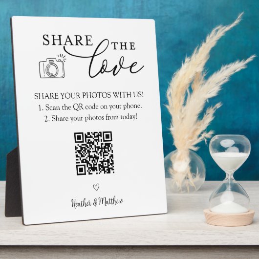 Freigeben des Liebe Foto Album QR-Codes Fotoplatte (Seite)