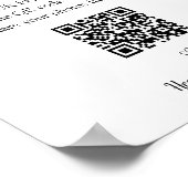 Freigeben des Liebe Foto Album QR-Codes Poster (Ecke)