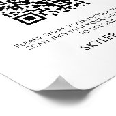 Freigeben des Liebe QR Code Sharing App Weddding F Poster (Ecke)