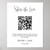 Freigeben des Liebe QR Code Sharing App Weddding F Poster (Vorne)
