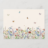 Freigeben einer Erinnerungsfeier für die Wildblume Begleitkarte (Rückseite)