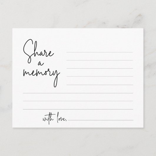 Freigeben einer Gedächtnisfunerservice Moderne Skr Postkarte (Vorderseite)