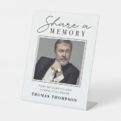 Freigeben eines Memoryzeichens mit Foto Sockelschild (Vorderseite)