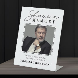 Freigeben eines Memoryzeichens mit Foto Sockelschild