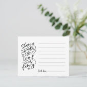 Freigeben eines Speichers oder Worts auf die Beile Einladung (Stehend Vorderseite)