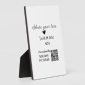 Freigeben Sie Liebe Scan QR-Code hinzufügen sozial Fotoplatte (Seite)