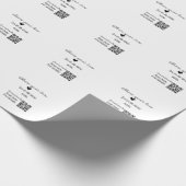 Freigeben Sie Liebe Scan QR-Code hinzufügen sozial Geschenkpapier (Ecke)