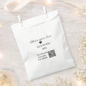 Freigeben Sie Liebe Scan QR-Code hinzufügen sozial Geschenktütchen (Ausgeschnitten)