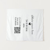 Freigeben Sie Liebe Scan QR-Code hinzufügen sozial Wandteppich (Vorderseite (Horizontal))