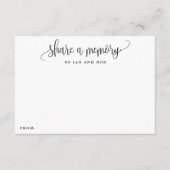 Freigeben von Minimalistischen Calligrafiekarten Begleitkarte (Vorderseite)