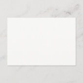 Freigeben von Minimalistischen Calligrafiekarten Begleitkarte (Rückseite)