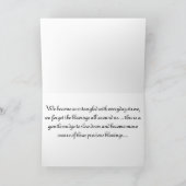 Freigebige Segen-Gruß-Karte! Karte (Innenseite)