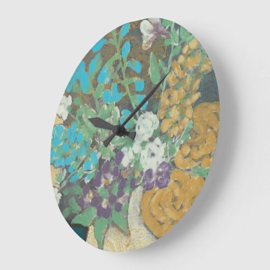 Freigebiger Frühling II Große Wanduhr (Winkel)