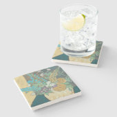 Freigebiger Frühling II Steinuntersetzer (Seitenansicht)