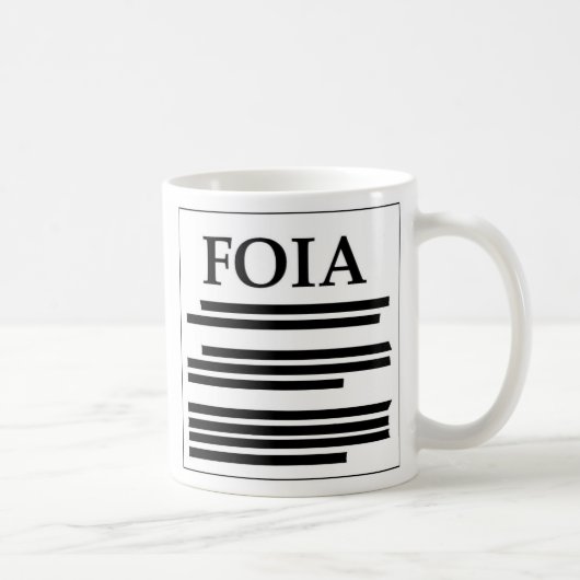 Freigegeben von der Informations-Tat Kaffeetasse (Rechts)