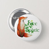 Freigeistiger Fuchs Button (Vorne & Hinten)
