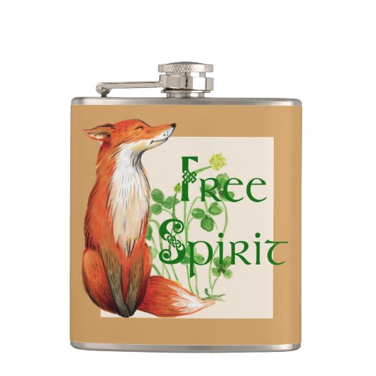 Freigeistiger Fuchs Flachmann (Vorderseite)