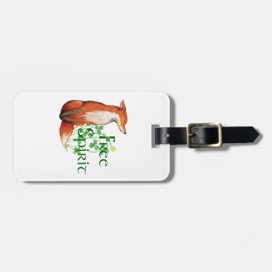 Freigeistiger Fuchs Gepäckanhänger (Vorderseite horizontal)