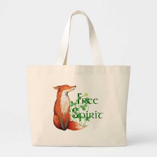Freigeistiger Fuchs Jumbo Stoffbeutel (Vorne)