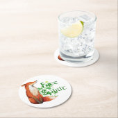 Freigeistiger Fuchs Runder Pappuntersetzer (Vor Ort)