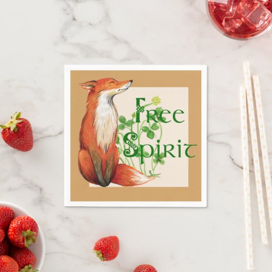 Freigeistiger Fuchs Serviette (Beispiel)