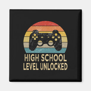 Freigeschalteter Video-Gamer auf High School-Nivea Magnet