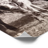 FREIGHT WAGON TRAIN c. 1887 Poster (Ecke)