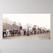 FREIGHT WAGON TRAIN c. 1887 Poster (Vorne)