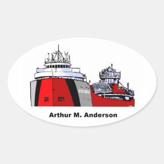 Freighter Arthur M. Anderson Ovaler Aufkleber