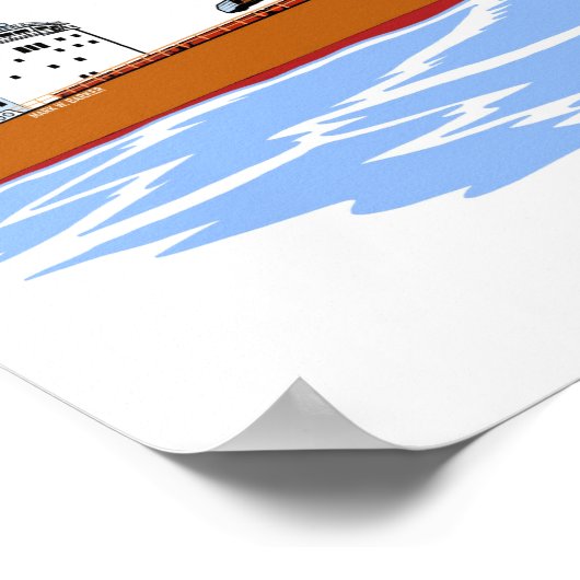 Freighter Mark W. Barker Poster (Ecke)