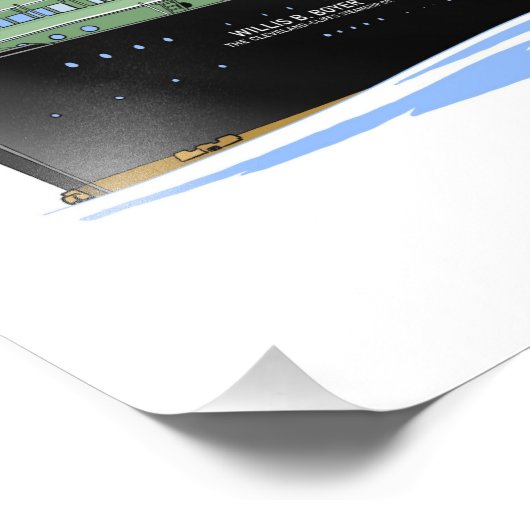 Freighter Willis B. Boyer Cleveland Cliffs Fotodruck (Ecke)