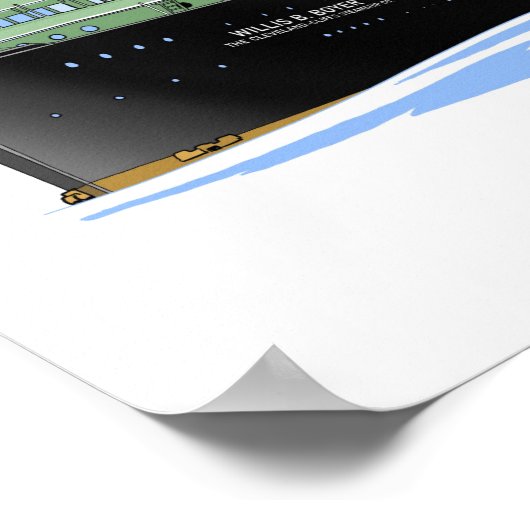 Freighter Willis B. Boyer Cleveland Cliffs Poster (Ecke)